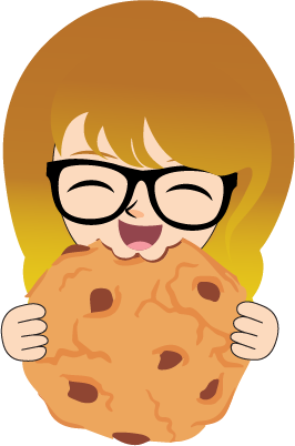 Ilustrație cookies pentru site-ul SuperRebecca – fotograf profesionist în București
